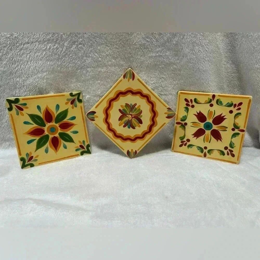 Southern Living AT HOME Gail Pittman Siena Ceramic Tile Trivets Wall Decor